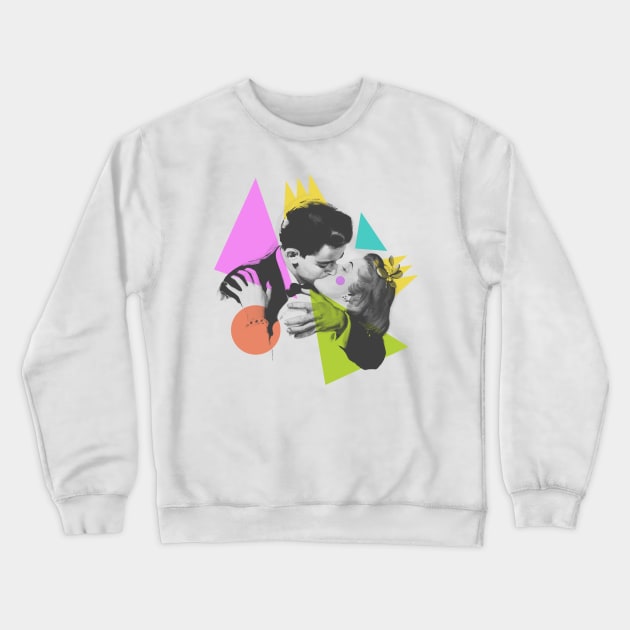 The Kiss Crewneck Sweatshirt by ZekeTuckerDesign